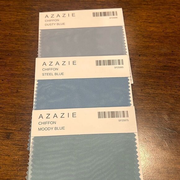 Azazie Other - Azazie Color Swatches - 3 medium blues